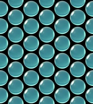 Crystal ball array pattern sea blue Stock Illustration