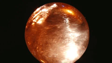 Crystal ball - black background Video stock 1068610