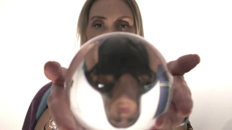 Crystal ball close up Video stock 115327195