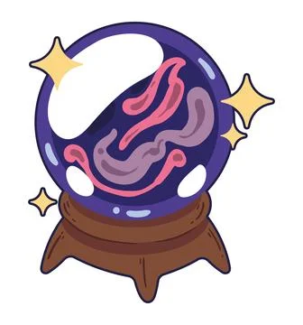 Crystal ball design Stock Illustration