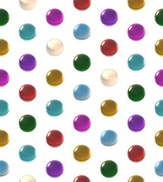Crystal ball dot pattern color white background Stock Illustration