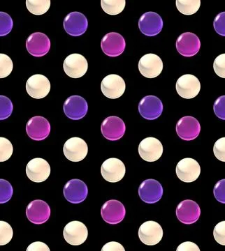 Crystal ball dot pattern white color イラスト素材