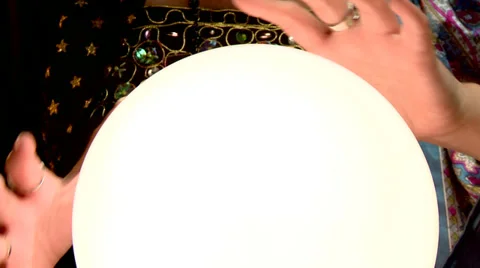 Crystal ball of fortune teller Video stock 33034452