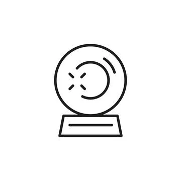 Crystal Ball Icon Stock Illustration