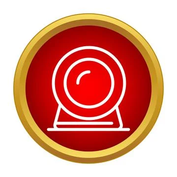 Crystal ball icon predicting future and spirituality Stock Illustration