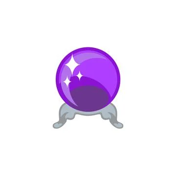 Crystal ball icon. Vector illustration design. Stock Illustration