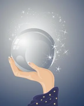Crystal ball Stock Illustration