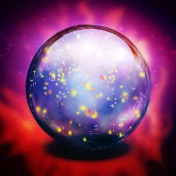 Crystal ball Stock Illustration