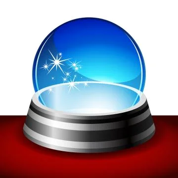 Crystal ball Stock Illustration