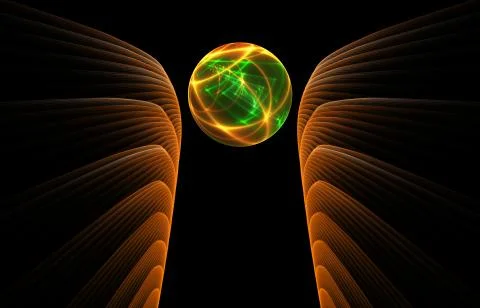 Crystal ball Illustrazione stock