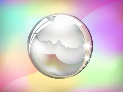Crystal ball Stock Illustration