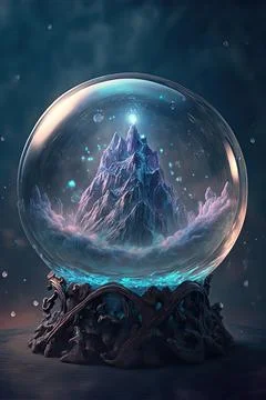 Crystal ball Stock Illustration