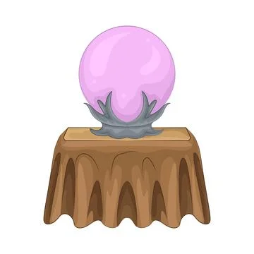 Crystal Ball Illustration Stock Illustration