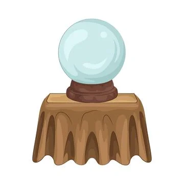 Crystal Ball Illustration Stock Illustration