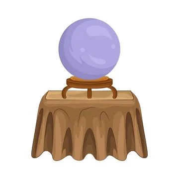 Crystal Ball Illustration Stock Illustration