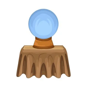 Crystal Ball Illustration Stock Illustration