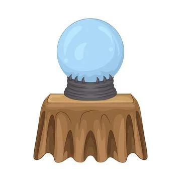Crystal Ball Illustration Stock Illustration