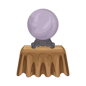 Crystal Ball Illustration Stock Illustration