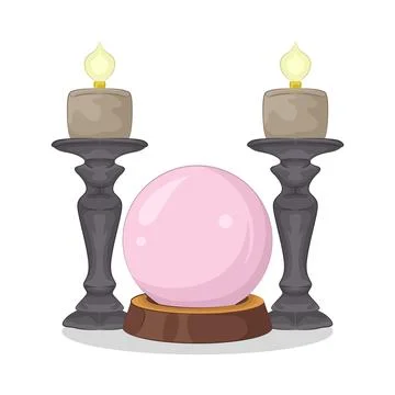 Crystal Ball Illustration Stock Illustration