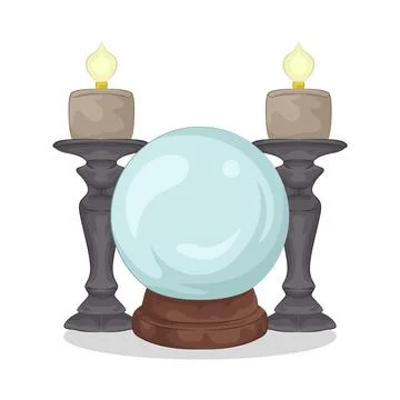 Crystal Ball Illustration Stock Illustration