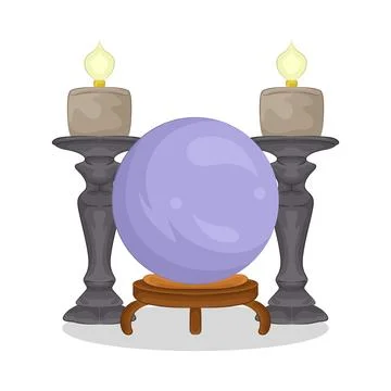 Crystal Ball Illustration Stock Illustration