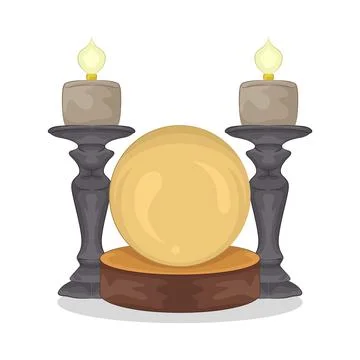 Crystal Ball Illustration Stock Illustration
