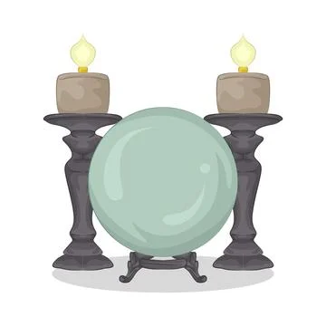 Crystal Ball Illustration Stock Illustration