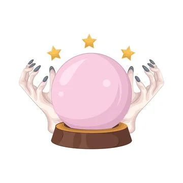 Crystal Ball Illustration Stock Illustration