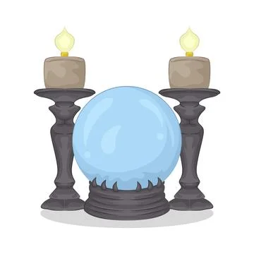 Crystal Ball Illustration Stock Illustration