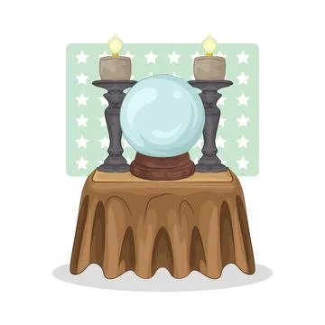 Crystal Ball Illustration Stock Illustration