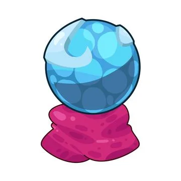 Crystal ball illustration Stock-Illustration