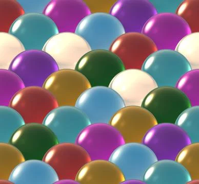 Crystal ball overlap pattern color Illustrazione stock
