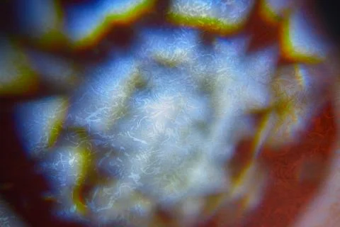 Crystal ball rainbow pattern on the wall Stock Photos