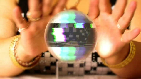 Crystal ball TV Test Pattern Full HD Stock Footage 836034