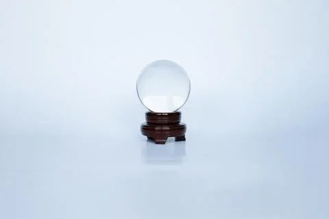 Crystal ball on white background Fotos de archivo