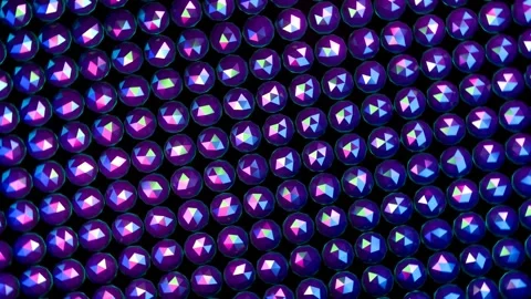 Crystal balls rotation, dark background animation Stock Footage 277856121