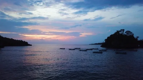 Crystal bay sunset 2 Stock Footage 106694218