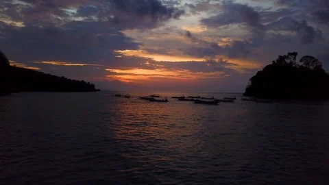 Crystal bay sunset Stock Footage 106694242