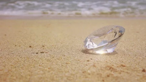 Crystal at the beach Stock Footage 63604611