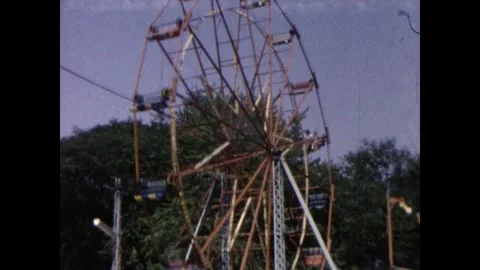 Crystal Beach Rollercoaster the Comet Stock Footage 251917780