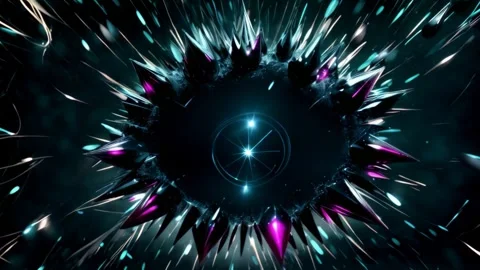 Crystal black hole Stock Footage 279984015