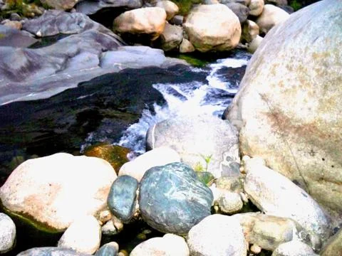 The Crystal Blue River Stock Photos