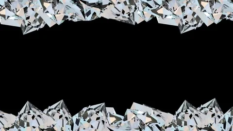 Crystal border loop animation Stock Footage 70787068