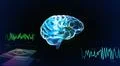 the crystal brain render for medical and biology concept Illustration