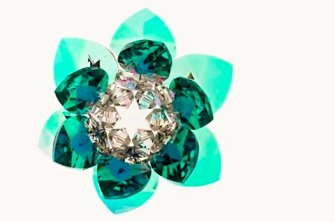 Crystal brooch Stock Photos