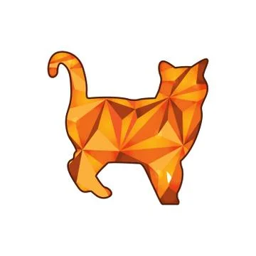 Crystal cat Stock Illustration