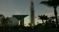 Crystal Cathedral at dusk HD Footage