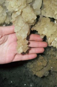 Crystal cave Stock Photos