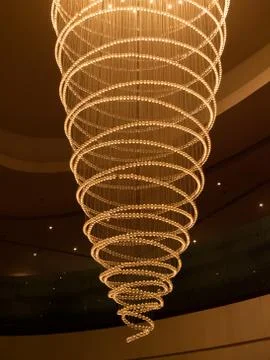 Crystal Ceiling Lamp Stock Photos