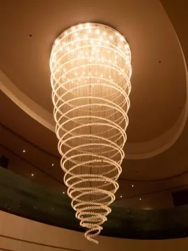 Crystal Ceiling Lamp Stock Photos